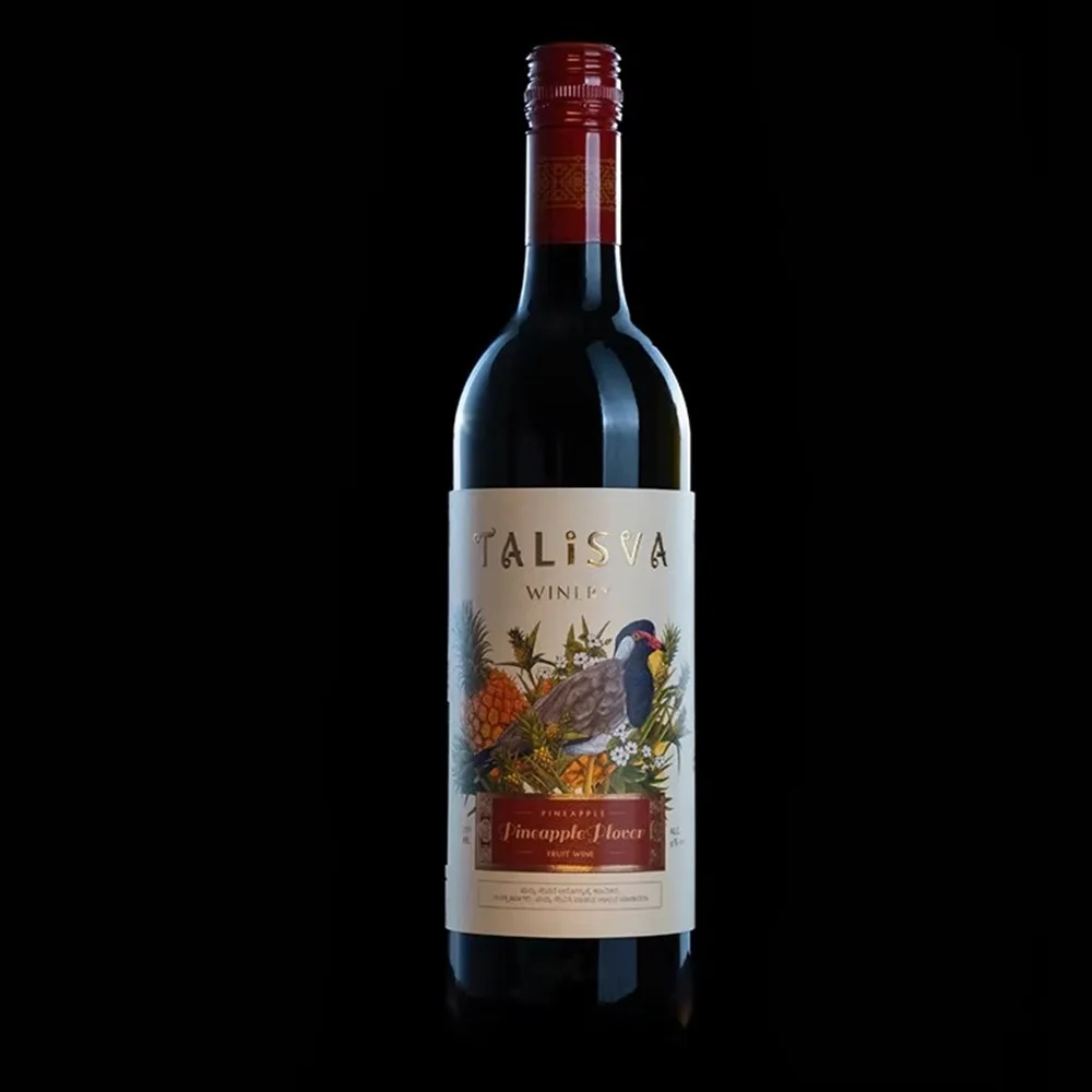 Custom Wine Bottle Label | Digital Printing Moisture-Proof Sticker | Metallic Raised Gold Foil | Waterproof Packaging Labels