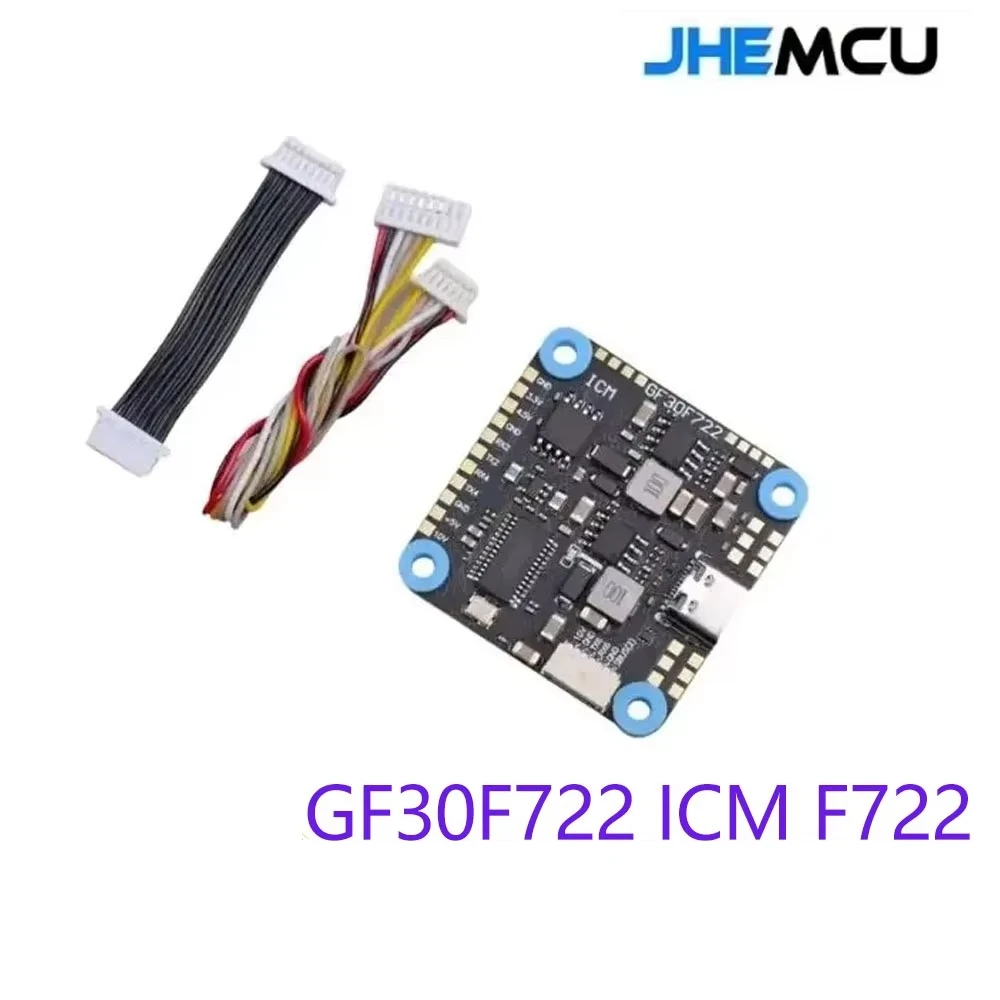 JHEMCU GF30F722 ICM F722 Flight Controller with Barometer OSD 5V 10V Dual BEC 3 8S 30 5x30 5mm for FPV Freestyle HD Drones