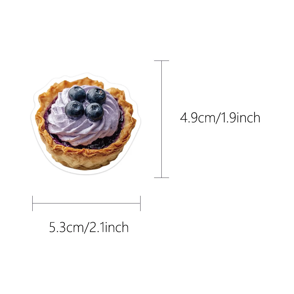 50Pcs Cartoon Blueberry Fruit Doodle Stickers Decals for Phone Journal Laptop Water Bottle Creative DIY Decoration