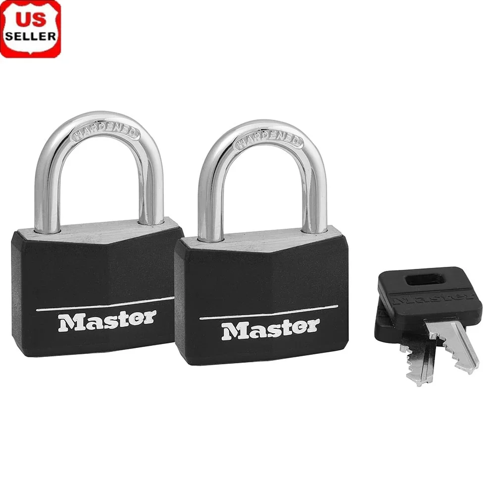 

Набор алюминиевых навесных замков шириной 1–9/16 дюймов, ширина 40 мм, с ключом, 2 упаковки, дужка из закаленной стали, устойчивый к атмосферным воздействиям, защитный замок, шкафчик для ворот сарая