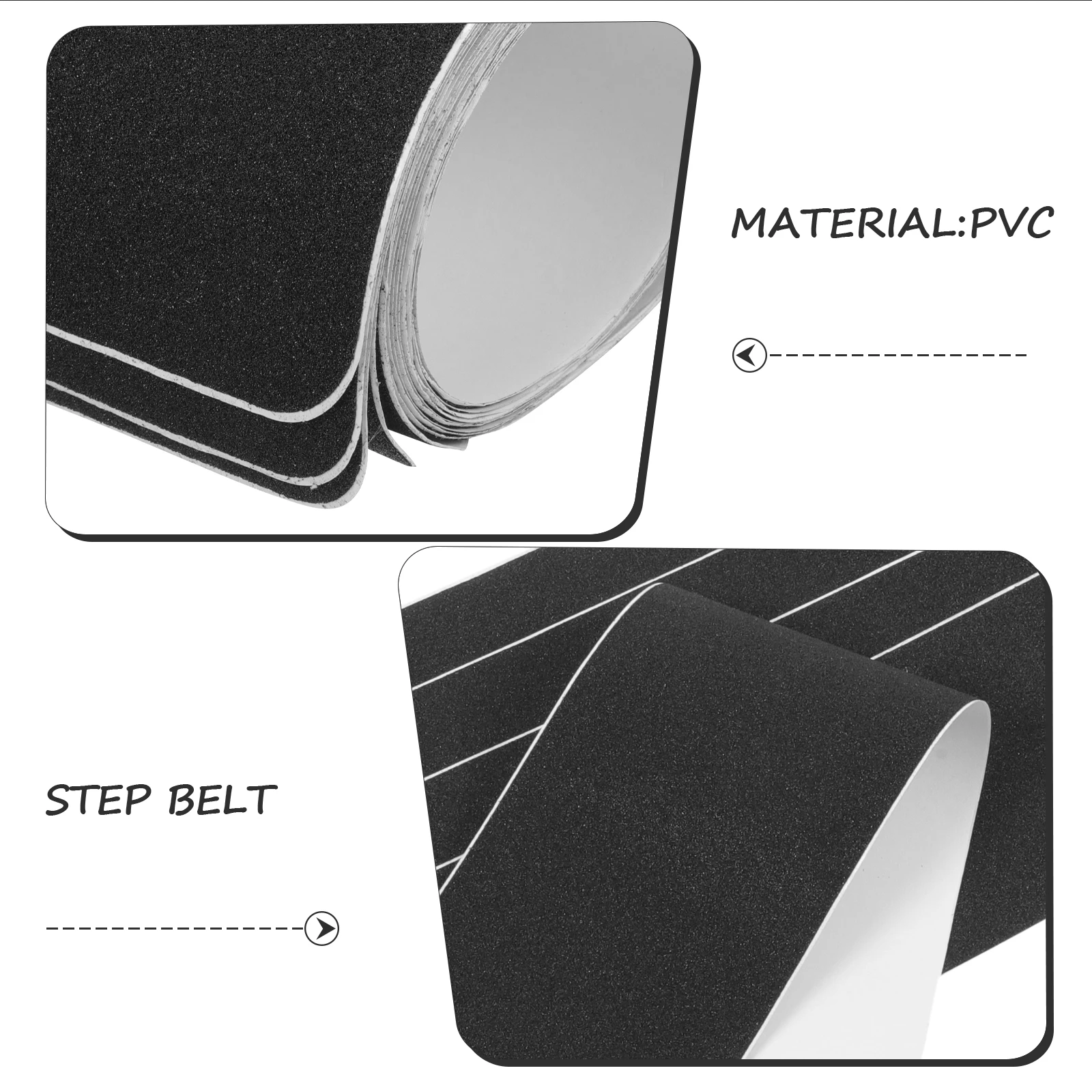 

5pcs Black Tapes 15cmx76cm Durable Stair Treads for Stair Tapes For Outdoor Outdoor Steps Safety Non-slip Stickers