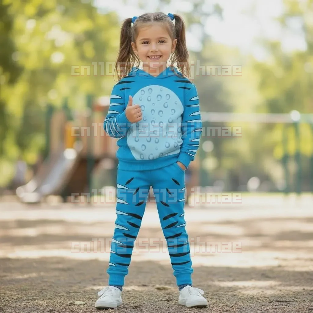 Kpop شيطان هنتر ديربي النمر هوديي للأطفال حفلة الهالوين تأثيري هوديي الخريف الشتاء ملابس الوالدين والطفل غير رسمية #2