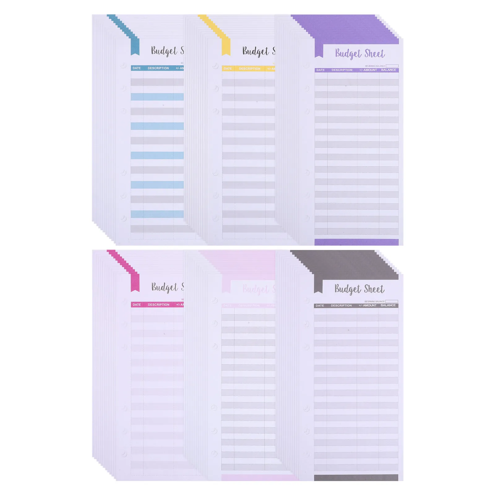 72Pcs Budget Planner Insert Paper Convenient Portable Expense Tracker Sheets for Binder Cash Envelope Organizer Household Office view 4