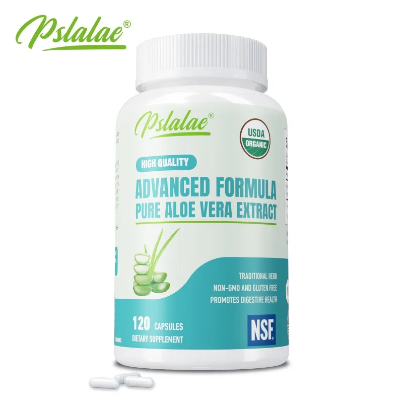 

Aloe Vera Capsules - Boosts Cellular Energy, Balances Intestinal Flora, Support Gut and Digestive Health, Improves Immunity