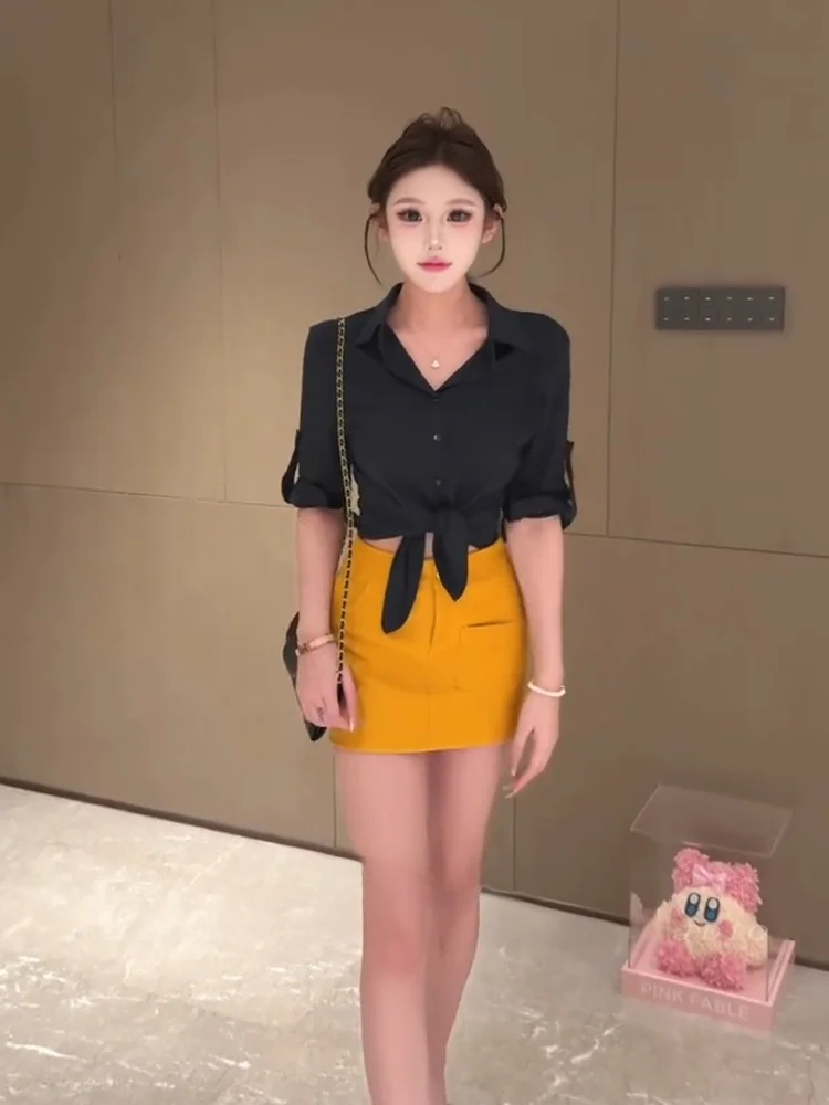 

Loose Sleeveless Shirt And Skirt Two-Piece Set Women's Summer Fashion Outfit Breathable Comfortable Lazy Style Clothing