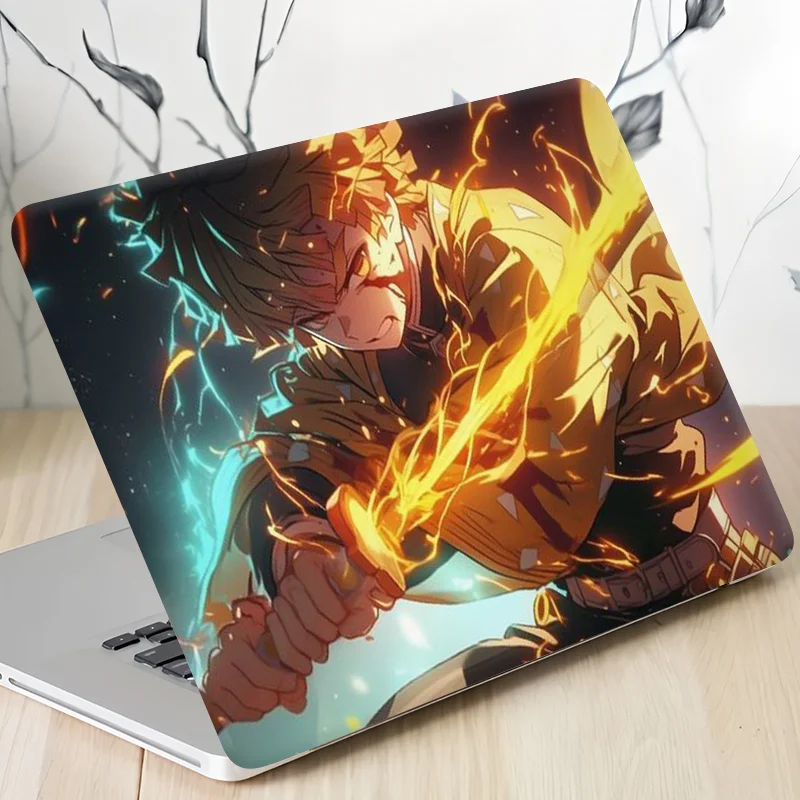 2 Anime Ninja Action Laptop Stickers - Self-Adhesive Waterproof and Scratch Resistant, UV Resistant Durable, Dynamic Ninja Sword