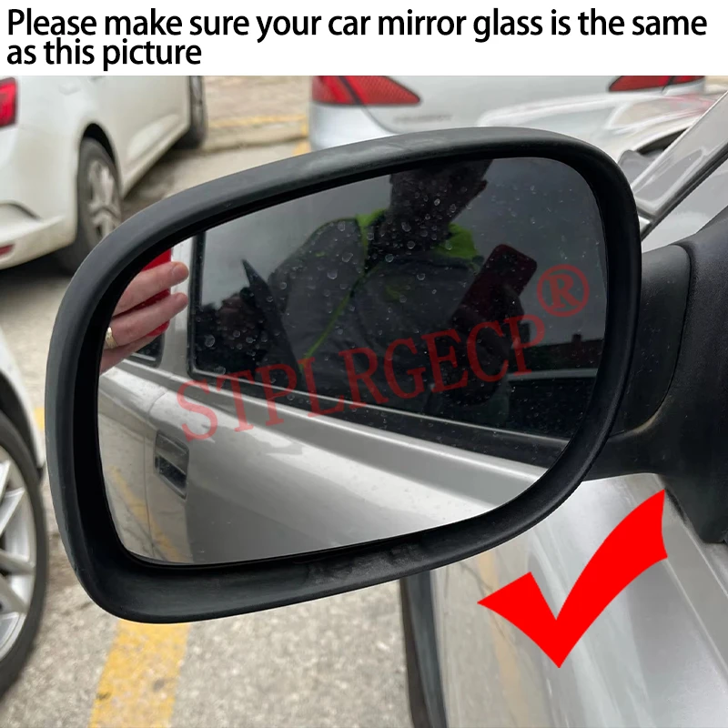 Driver Left Side Heated Wing Mirror Glass Angle Rearview Mirror with Base for Land Rover Freelander L314 Pre-facelift 1998-2002