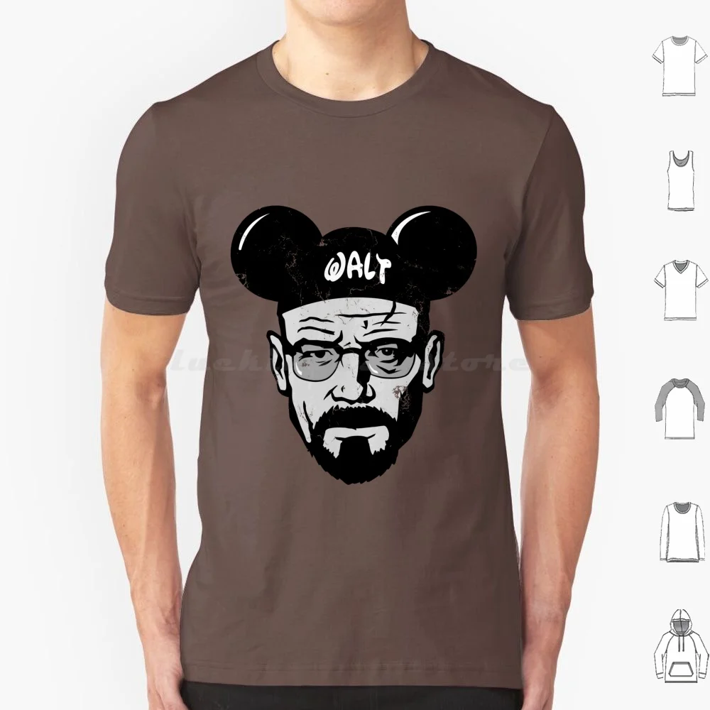 The Magical World Of Walt T Shirt 6xl Cotton Cool Tee Mouse Ears Walter White Distressed Better Call Saul Mashup Parody Mickey