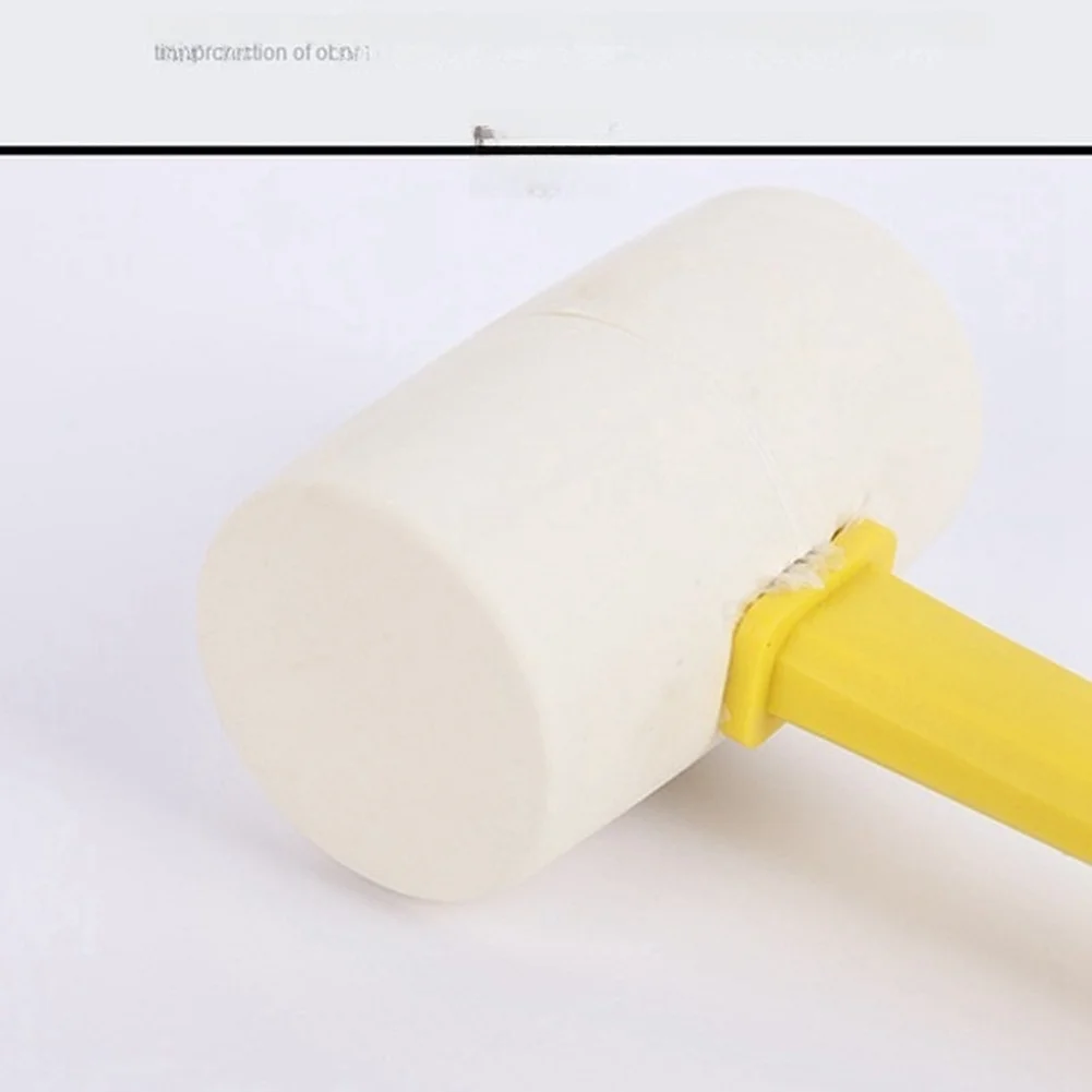 1pc Rubber Hammer Double Face Rubber Hammer For Flooring Tiling And Door Window Home Decoration Elastic Tile Installation Hammer