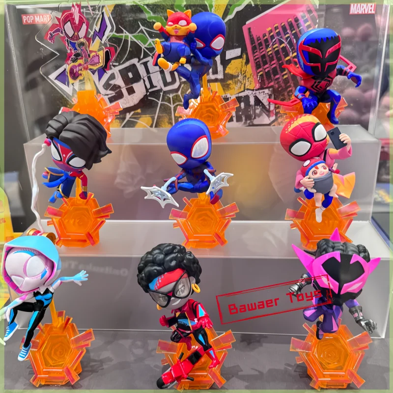 Popmart Marvel Spider-Man: A Través del Spider-Verso - Caja Sorpresa de Figuras de Acción Coleccionables - Juguetes Misteriosos y Adornos - Regalo Sorpresa