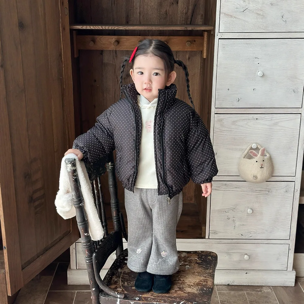 

2025 Winter Toddler Girl Down Jacket Thick Warm Kids Baby Girl Down Coat Korean 90% White Duck 1-6 Years Girl Outerwear Coat