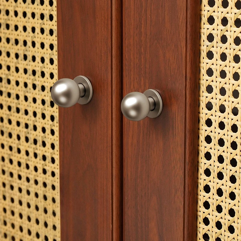 BCD-Modern Simple Cabinet Pulls Wardrobe Ball Drawer Knobs Cabinet Door Nordic Light Luxury Furniture Hardware Handle 25mm
