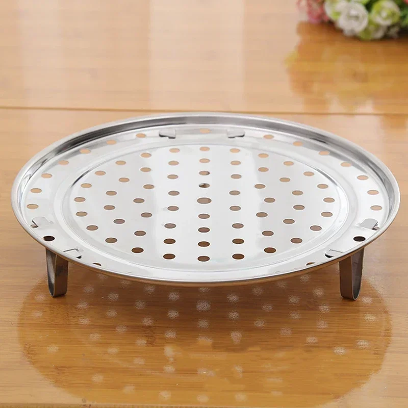 Stainless Steel Steamer Tray Shelf Cookware Tools Multifunction Steamer Rack Durable Pot Steaming Tray Stand Kitchen Accessories