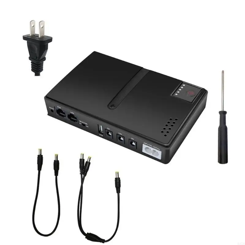 H37B UPSバッテリーバックアップ5V 9V 12Vルータースイッチ用のポータブル電源電話電話