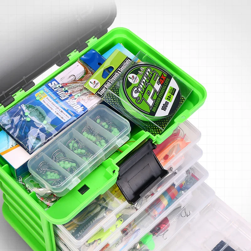 WEIHE 342 قطعة من ملحقات خطاف Luya مجموعة مستلزمات صيد الطعم Luya #5