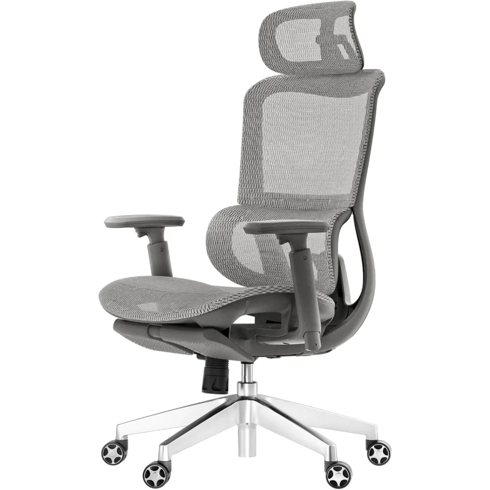 Ergonomic Office Chair Featuring a Breathable mesh Design,3D Adjustable armrests, and Smooth-Rolling Wheels,Perfect for Office