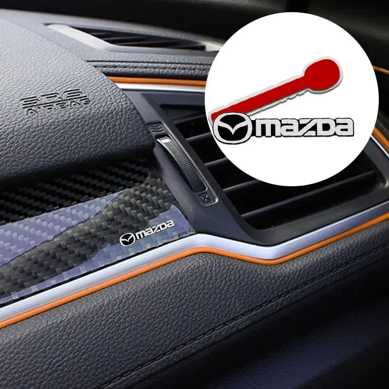 2/4pcs Car Audio Decorate 3D Aluminum Badge Emblem Stickers For Mazda 2 3 6 CX-3 CX-5 CX-8 MX-30 MX-5 BT-50 ATENZA ATENZA R360