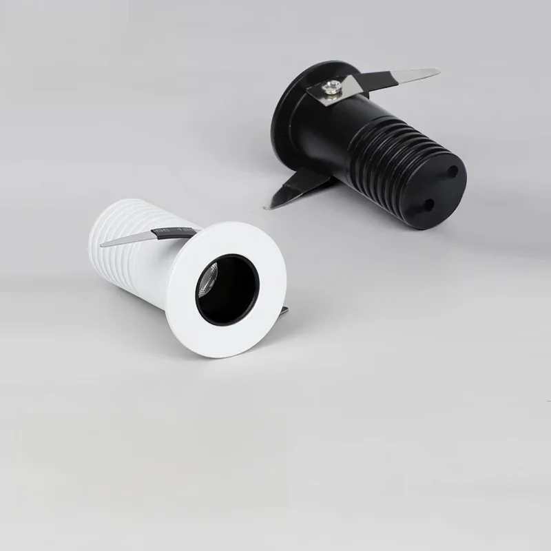 20mm-30mm-切削凹型アルミ製高品質丸型led室内照明アンチグレアスポットライト