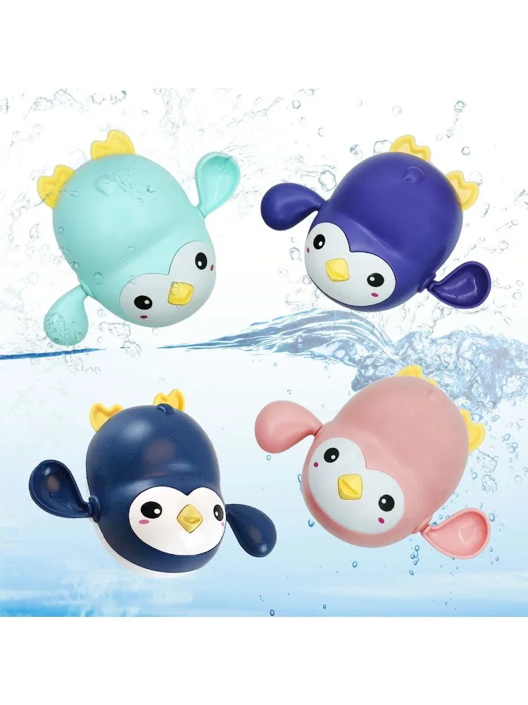 4 Pack - Swimming Tub Wind-Up Water Toys for Boys and Girls, Cute and Fun Floating Pool Toy Set