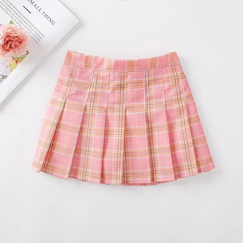 Teenager Girls' Korean Style Versatile White Pleated Skirt Half-Length JK Uniform Black Short Skirt for Autumn 2026