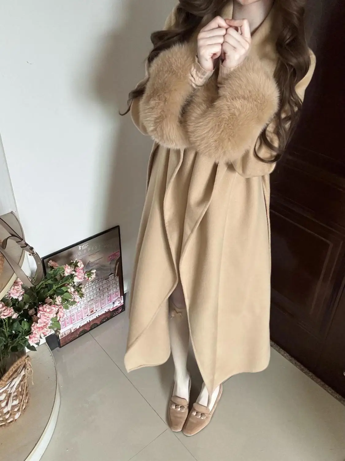 Inverno caldo Giappone moda solido giacca a vento da donna francese elegante ufficio signora dimagrante fiocco design manica lunga trench 2025