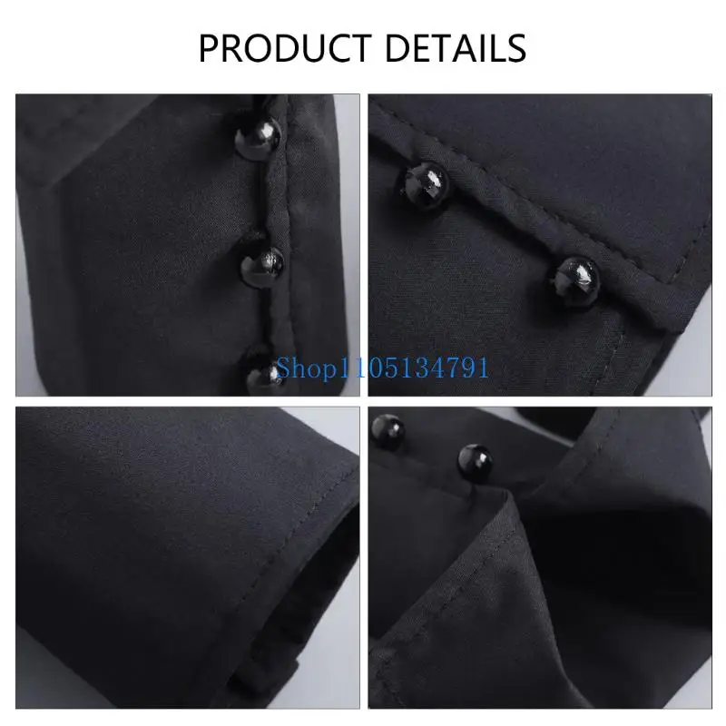 98km Detachable Sleeve Cuffs Girls Wristband Hand Covering False Wrist Cuffs for Lady Shirt Blouse