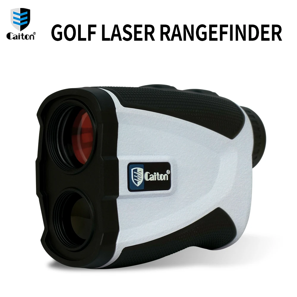 Caiton Golf Rangefinder - 6X Magnification and Slope Function - Flagpole Lock with Vibration - Waterproof for All Golfers