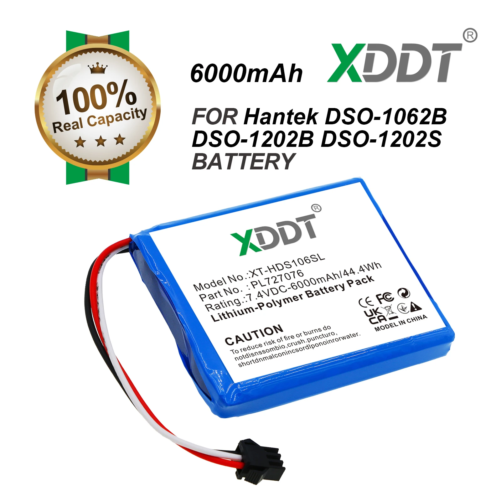 Survey,Test Battery 7.4V/6000mAh PL727076 for Hantek DSO-1062B, DSO-1202B, DSO-1202S, DSO1062B, DSO1202B, DSO1202S