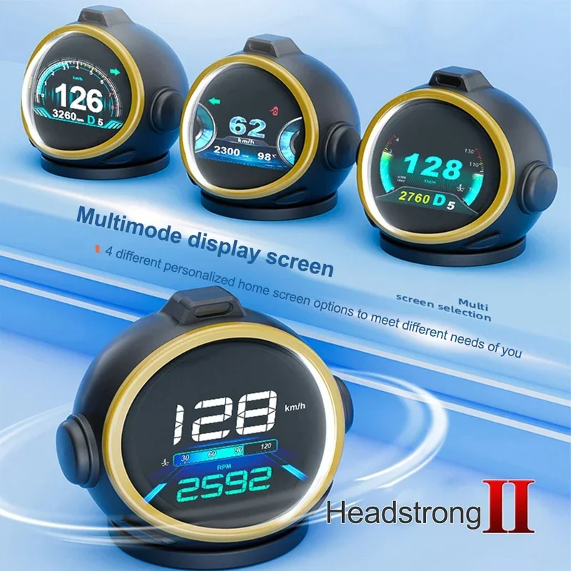 

Car Trucks Head Up Display HUD OBD2 Water Temperature Auto Parts GPS Speedometer Gesture Induction High Quality Car Accessories