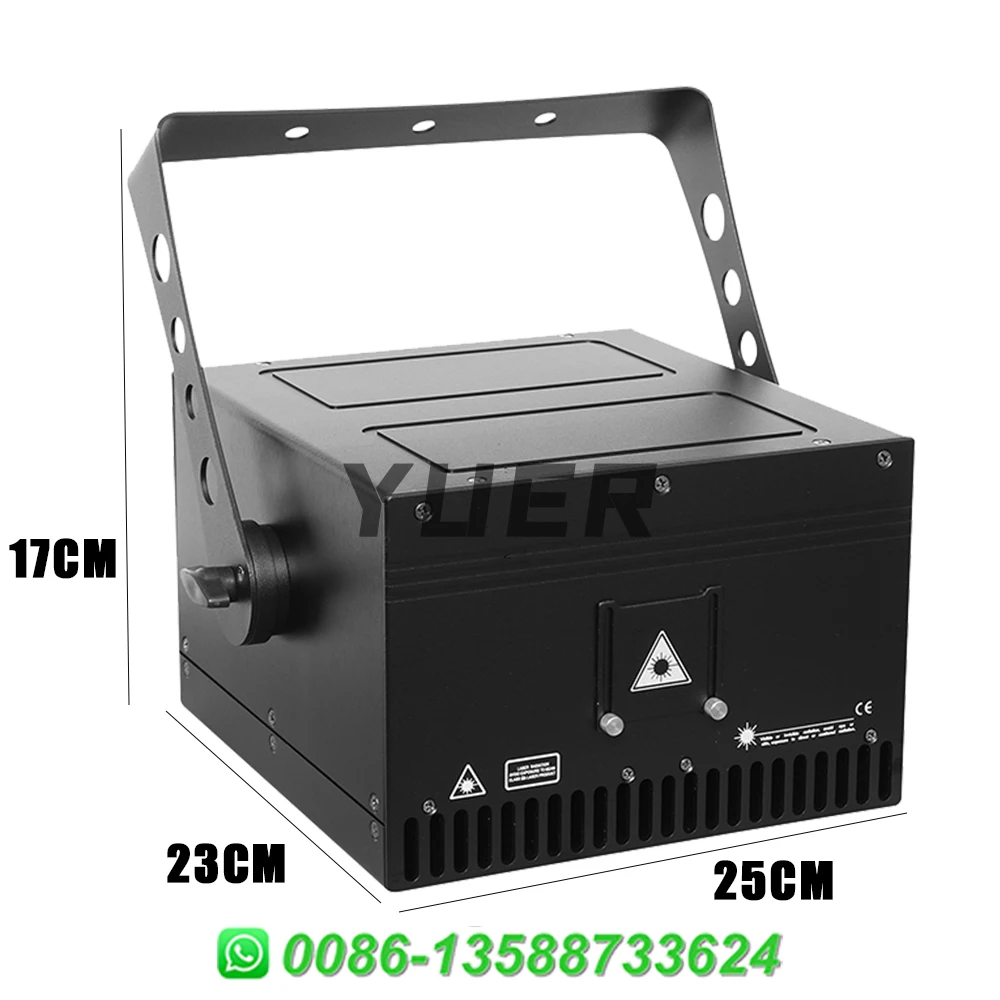 Nieuwe 12W Laser Light APP Control Stage 3D Animation Scanner DJ Stage Light RJ45 ILDA DMX Beam Pattern Projector DJ Disco Bruiloft