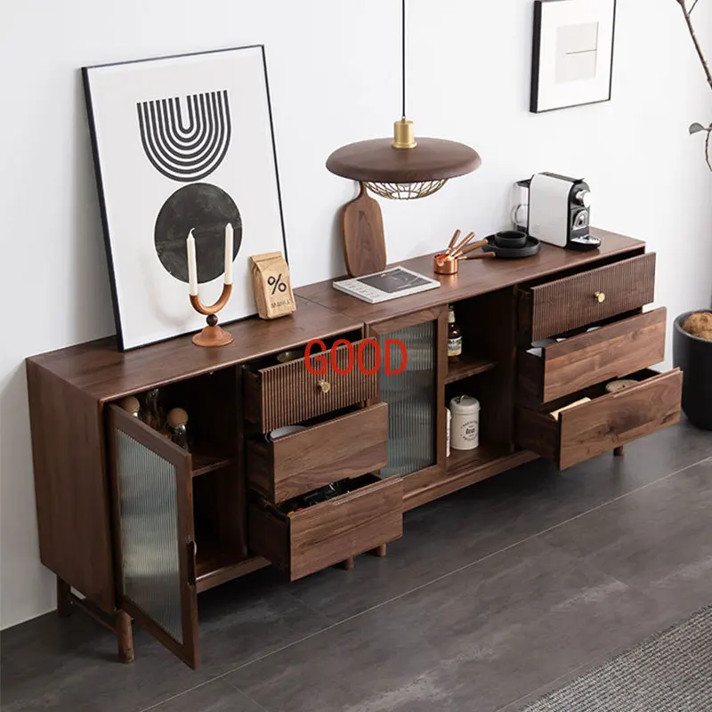 Solid Wood Guest Restaurant Storage Locker Log Wine Cabinet Storage Cabinet