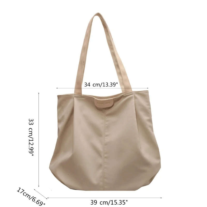 Dames casual canvas schoudertas herbruikbare draagtas shopper handtas voor meisjes