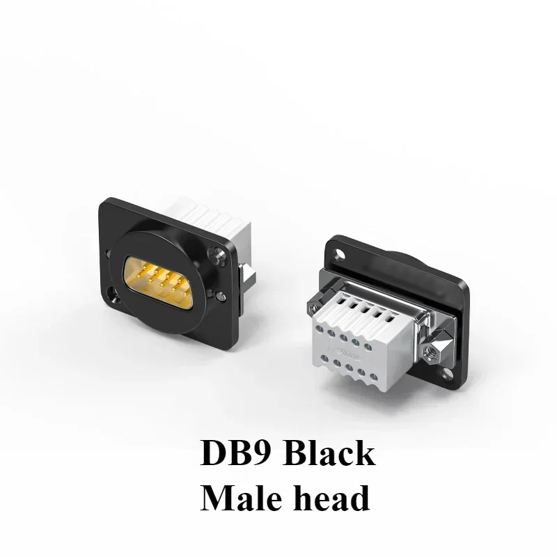 1/5Pcs/lot DB9/DB15 RS232 Serial Port Male Female Modular Socket Connector Audio/Video 86 Panel Mount 9/15 Pin VGA Data Socket