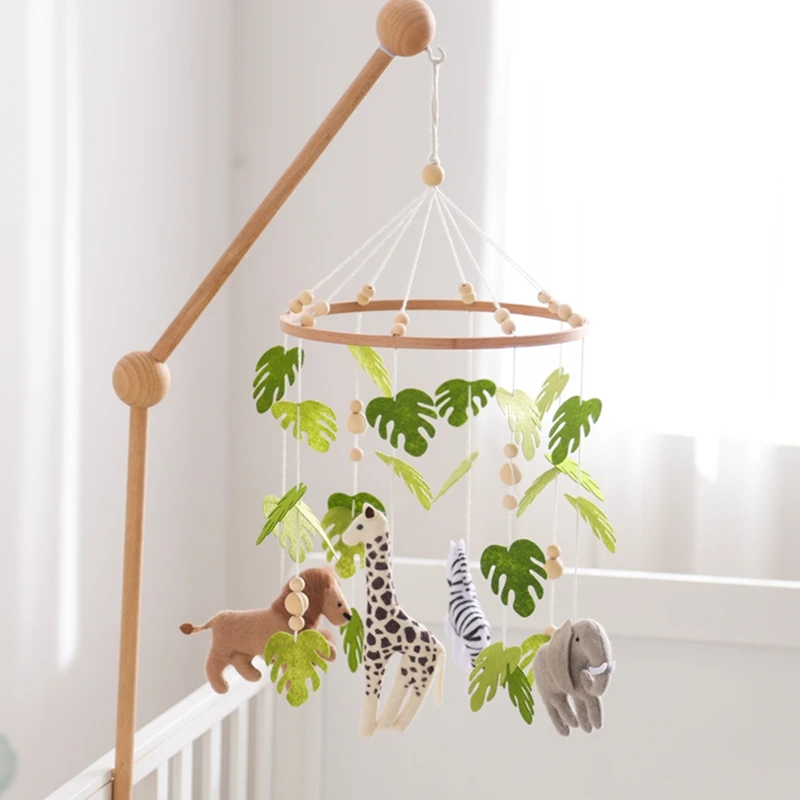 

Baby Forest Animals Mobile Hanging Toy 0-12 Months Newborn Bed Bell Music Mobile Toy Bed Infant Crib Holder Bracket Kid Gifts