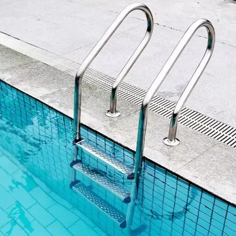 304 Stainless Steel Swimming Pool Ladder Outdoor Safety Handrails Custom Design Direct Factory Shipping Durable Anti Slip