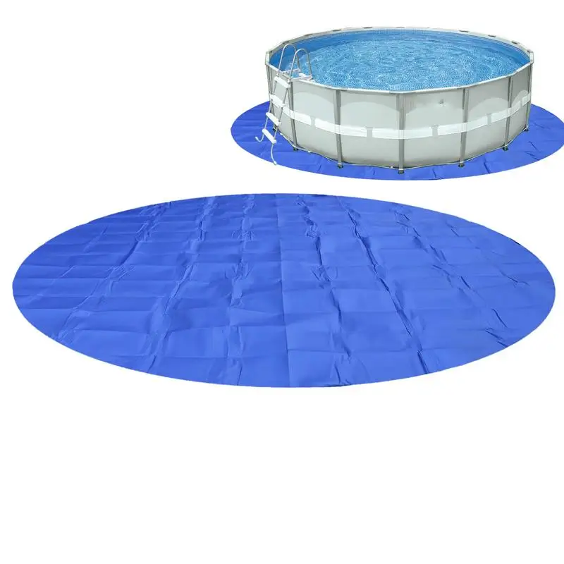 

2.4-4.5M Round Pool Liner Pad Aboveground Pool Floor Mats Pool Ground Cloth Floor Padding Mats Puncture Resistant Pool Floor