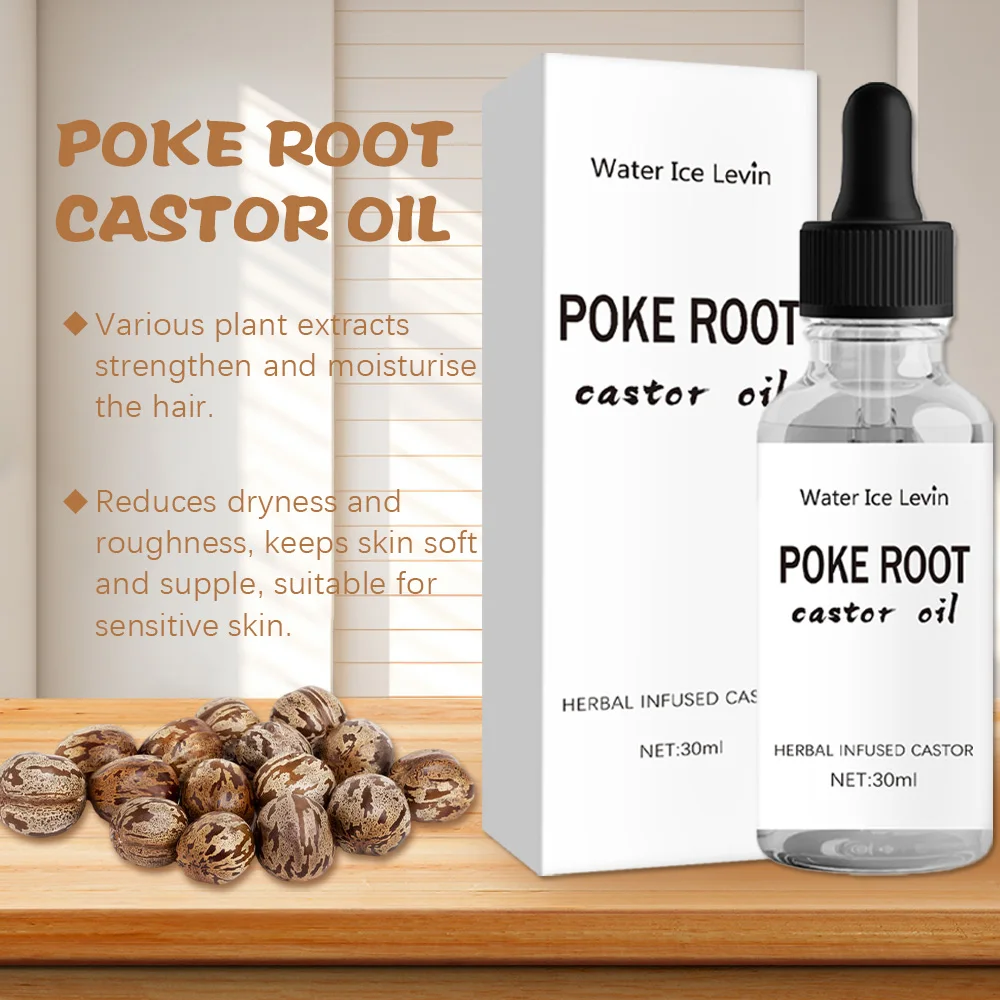 Castor oil essential oil, suitable for face, body and hair, has purifying, brightening, oil-control and antibacterial properties