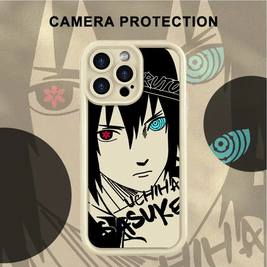 حافظة لهاتف آيفون 16 17 برو ماكس 12 15 بلس 17 إير 14 13 16e 11 أنيمي كاكاشي أوتشيها إيتاشي