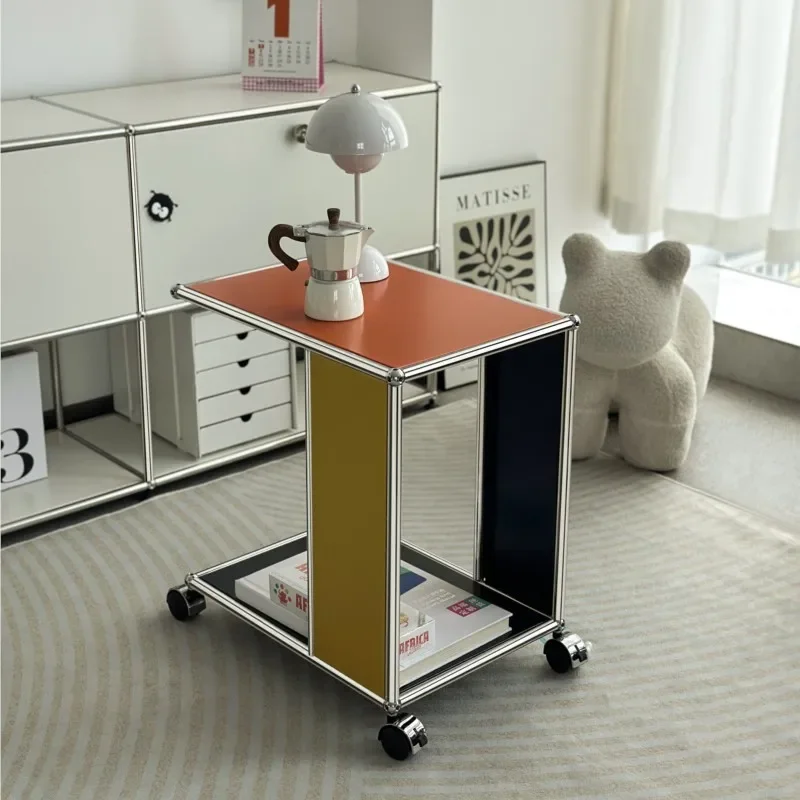 MOMO Living Room Sofa Small Side Table Balcony Coffee Table Bedroom Cart Colour Matching Creative Moveable Corner Table