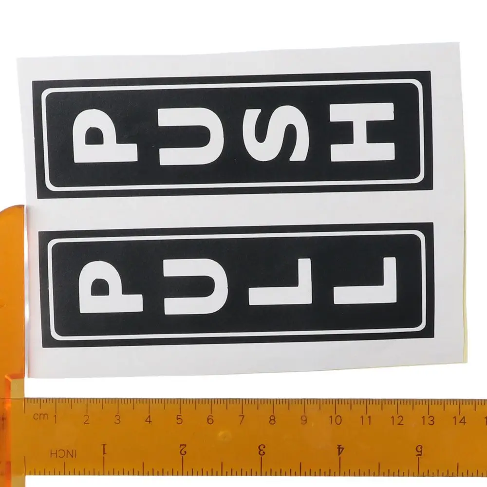 4PCS Black Push Pull Stickers Self-Adhesive Back Adhesive Door Sign Vertical Decal Stores