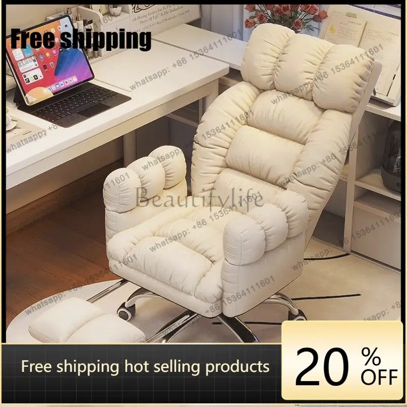 hot Orange Vintage Office Chairs Modern Ergonomic White Cheap Office Chairs Relaxing Designer Sillas De Escritorio Furniture