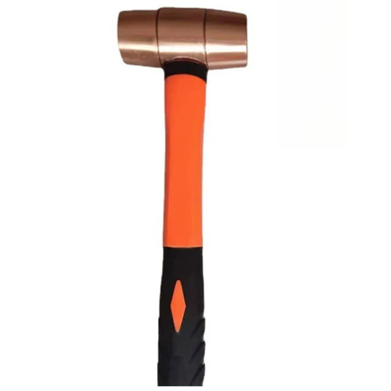 Purple Copper Round Drum Hammer Explosion Proof Round Head Hammer Construction Tools Installation Hand Multifunction Tool