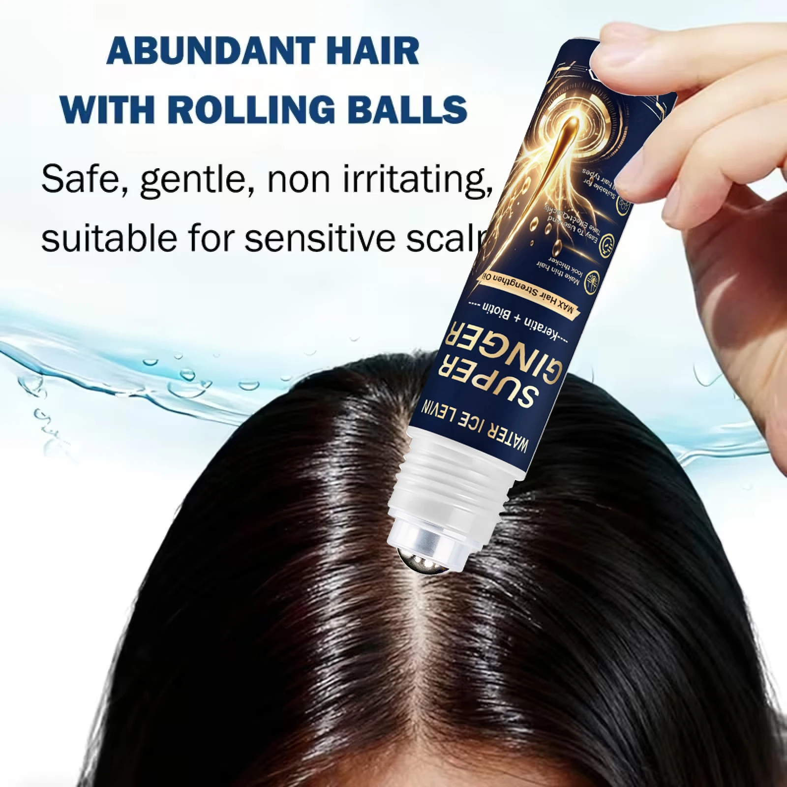 Super Ginger Roller Hair Oil Keratin Biotin Gentle Non‑Irritating Scalp Serum For Sensitive Scalp Strengthen Hair view 5