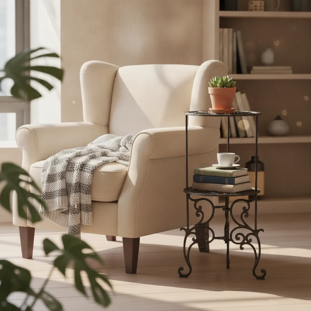 Two-Tier Plant Stand Metal Tiered Plant Stand Potted Rack Indoor Accent Table Outdoor for Gardeners, Living Room, Balcony