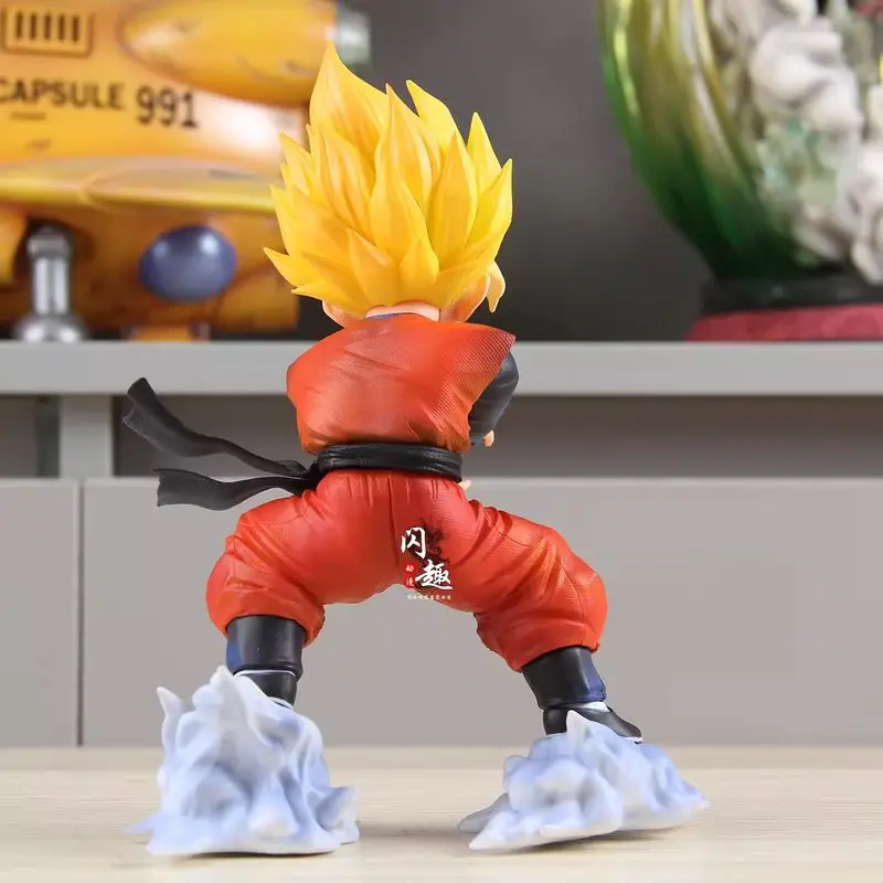 드래곤볼 Z 손오공 모델 액션 피규어 FXW 애니메이션 주변 상품 19cm 컬렉션 GK 스태츄 인형 피규어 장난감 어린이 선물