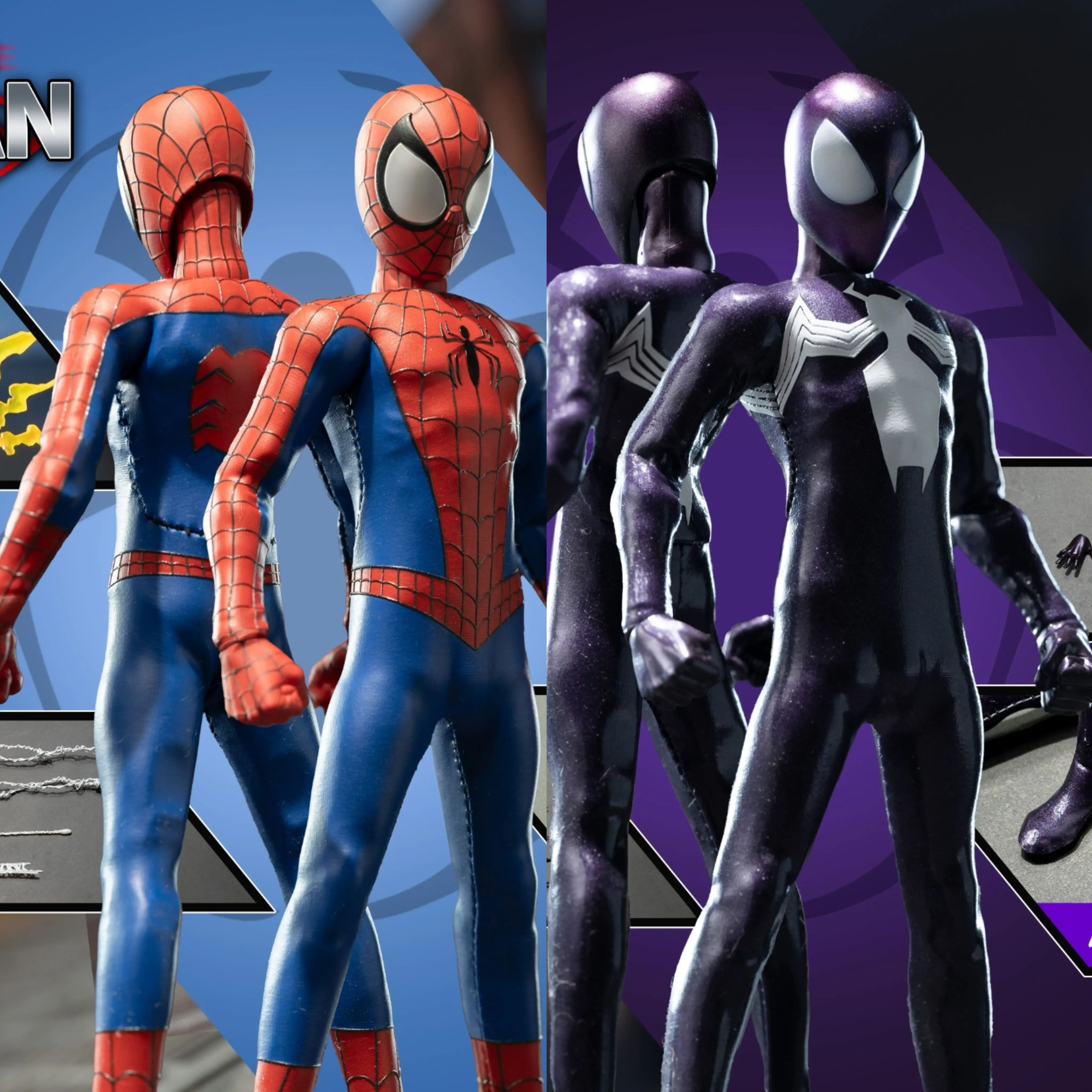 Original Presale 1//12 Spiderman Action Figure Dbtoys X 6in Studio Ultimate Met-Man Anime Figurine Collection Net-Man Black Toys