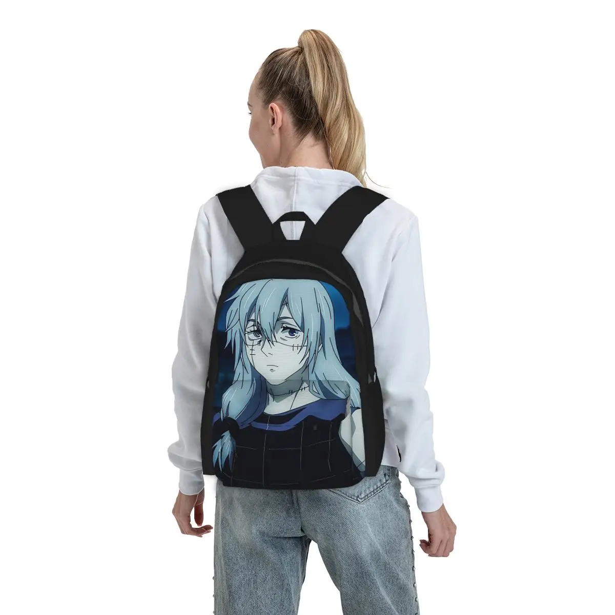 

Jujutsu Kaisen Mahito Anime Backpack Boys Girls BookBag Children School Bag Laptop Shoulder Bags for Men Women