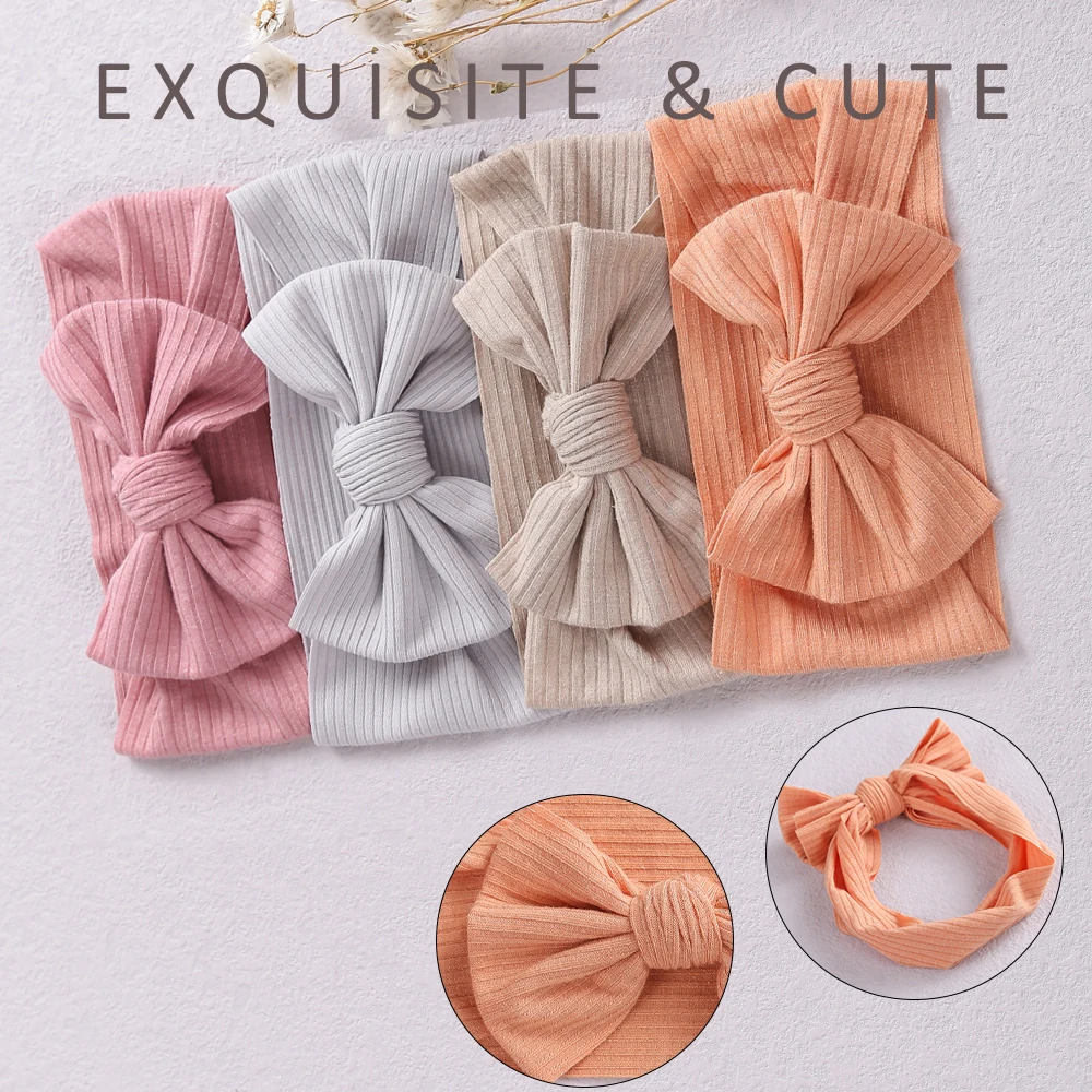 1pcs Kid Baby Headwrap Baby Girl Headband Solid Color Hair Band Toddler Turban Photography Supplies Birth Gift Hair Accessories