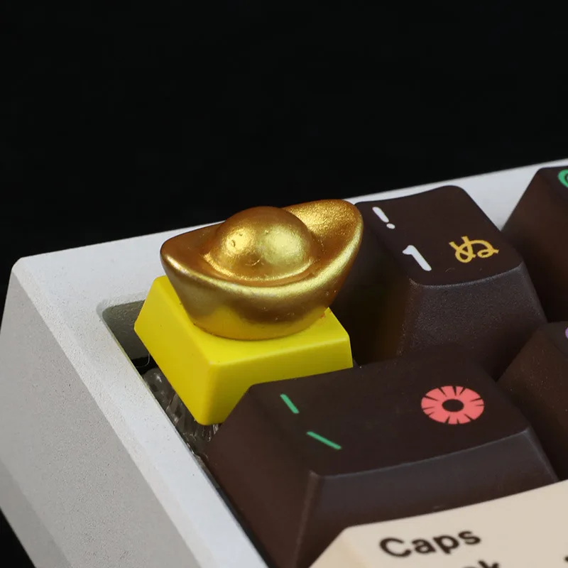 Cross gold ingot keycap Spring Festival atmosphere mechanical keycap lucky keyboard cap creative design ESC key