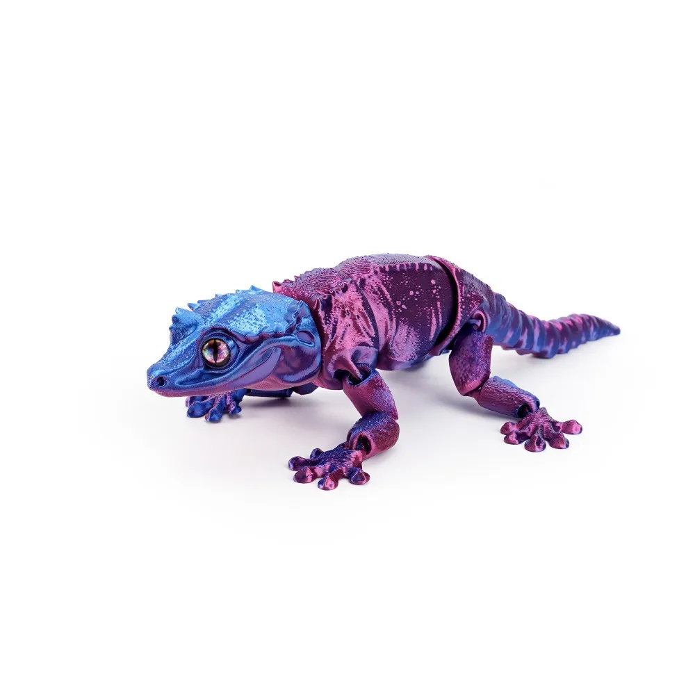 PLA Plastic 3D Printed Lizard Model 6 Colors Multi-jointed Animal Simulation Model Movable 17cm Articulated Fidget Home Decor